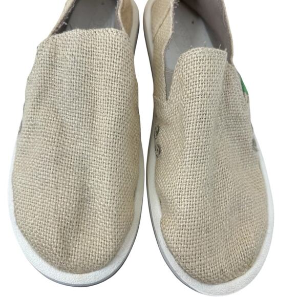 NWT Sanuk Women's Donna Cruz Burlap turtledove beige tan women’s sz 11 - Picture 4 of 9